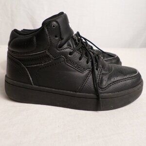 Tommy Hilfiger High Top Black Lace Up Sneakers Youth Sz 11